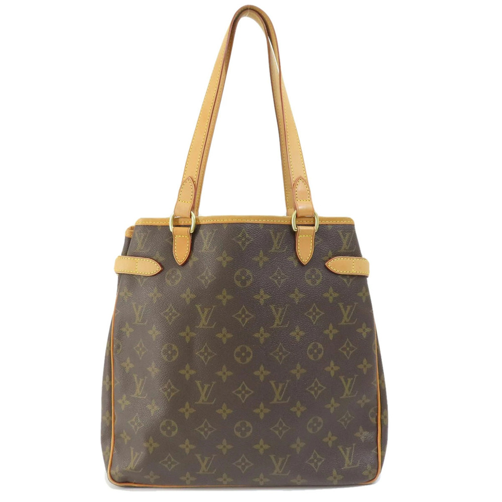 Louis Vuitton Batignolles Vertical Canvas Monogram Tote Bag Brown